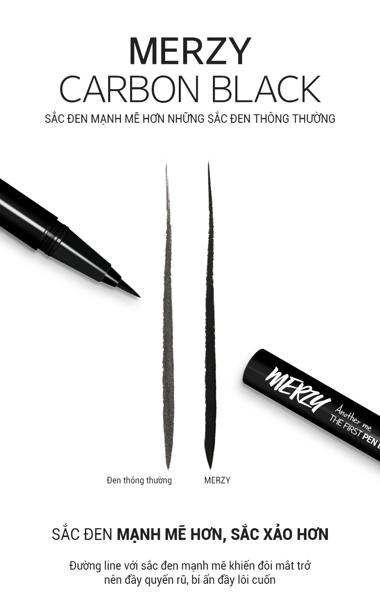 Kẻ mắt nước Merzy Another me The First Pen Eyeliner