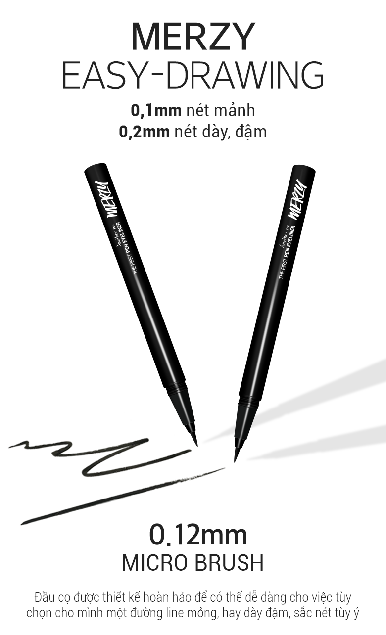 Kẻ mắt nước Merzy Another me The First Pen Eyeliner