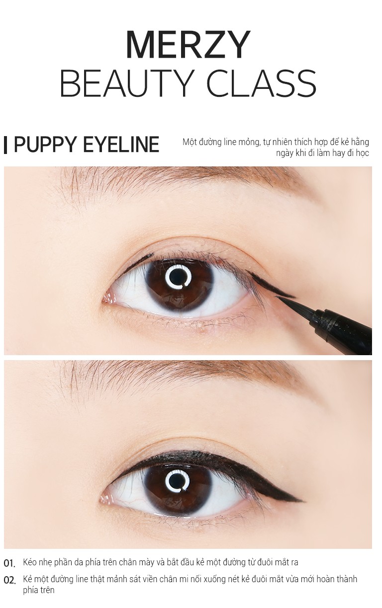 Kẻ mắt nước Merzy Another me The First Pen Eyeliner