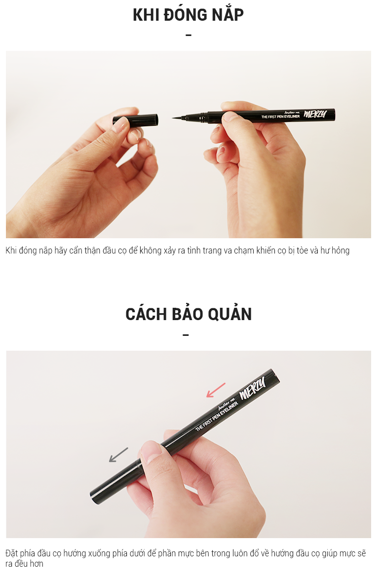 Kẻ mắt nước Merzy Another me The First Pen Eyeliner