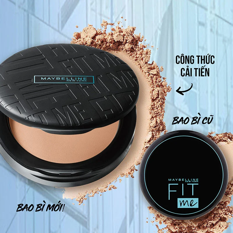 Phấn Nền Kiềm Dầu Maybelline Fit Me Matte+Poreless Up To 16H SPF32 PA+++ 6g(Mẫu Mới)