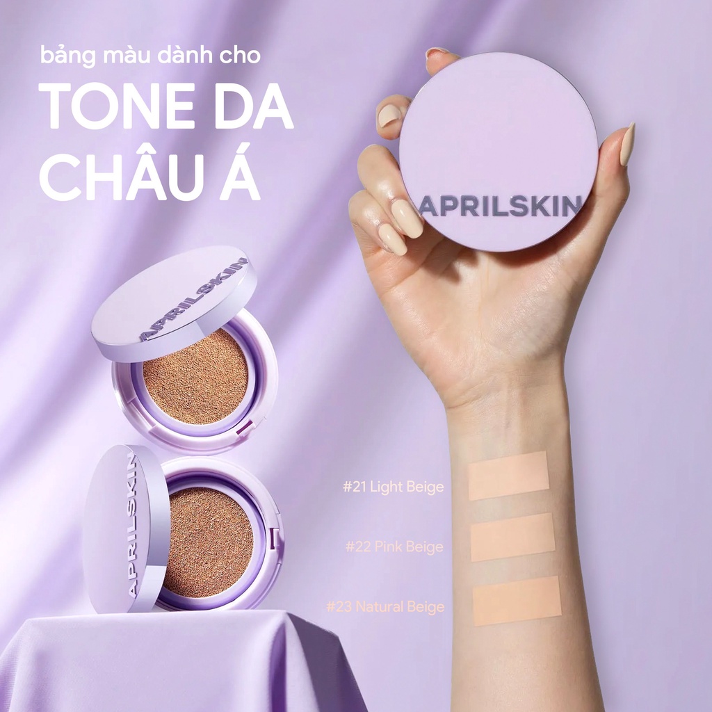 Phấn Nước April Skin Ultra Slim Cushion SPF50 15g