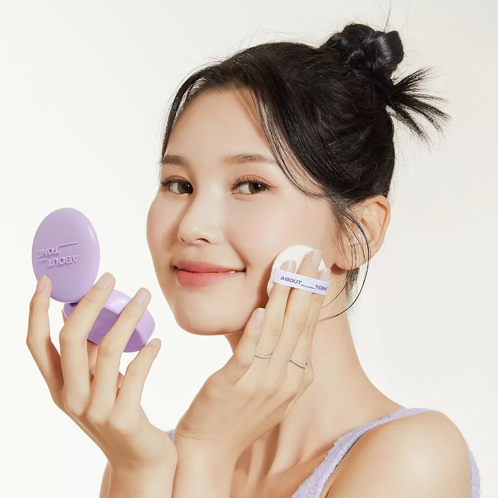 Phấn Phủ Dạng Nén About Tone Blur Powder Pact (Limited Edition) (Tím)