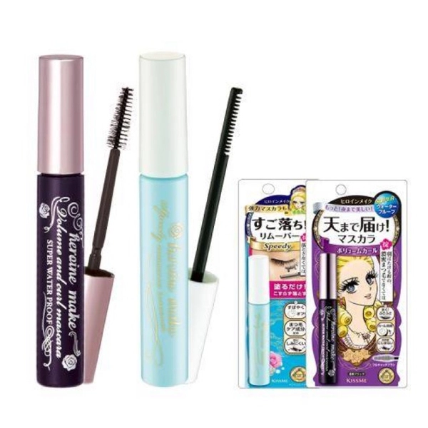 Set Mascara + Tẩy trang Mascara Kissme Heroin Make