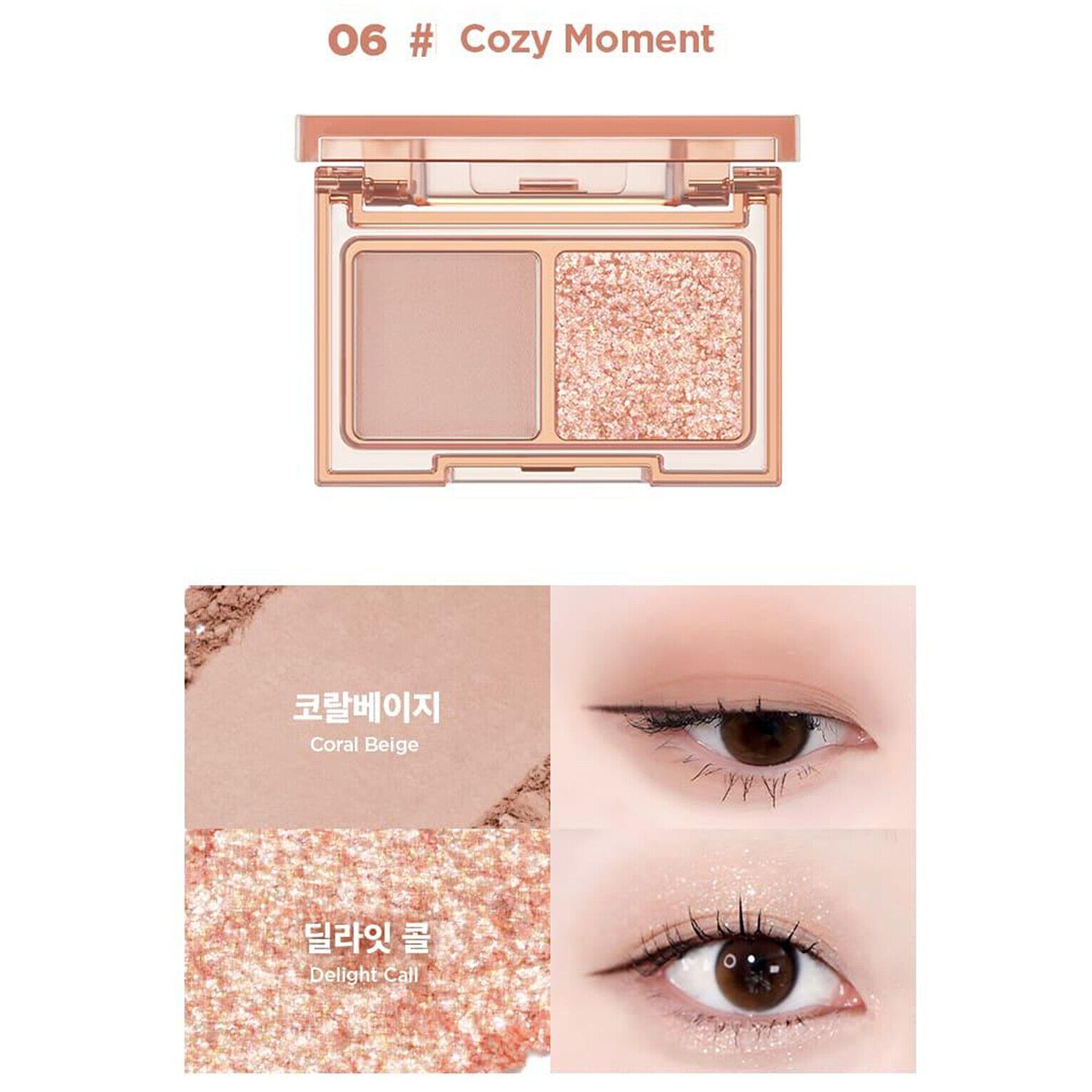 Bảng Phấn Mắt 2 Ô Lilybyred Little Bitty Moment Shadow 1,6g