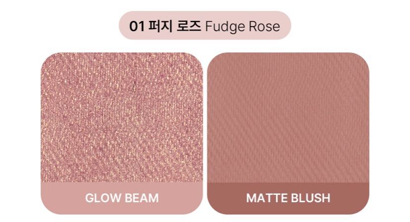 Phấn Má Hồng Dạng Thạch Too Cool For School Blush Beam Duo 7.6g - 01 Fudge Rose