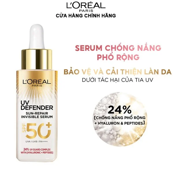 Serum Chống Nắng L'Oreal UV Defender Sun-Repair Invisible SPF50+ 30ml