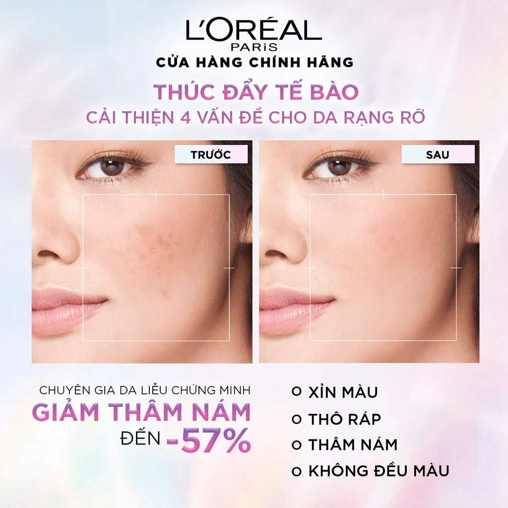 Serum Dưỡng Sáng Và Mờ Thâm Nám L'Oréal Glycolic-Bright Instant Glowing Serum 1.0% Glycolic Acid 30ml