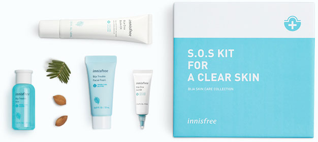 Set dưỡng da Innisfree Bija Cica SOS Kit