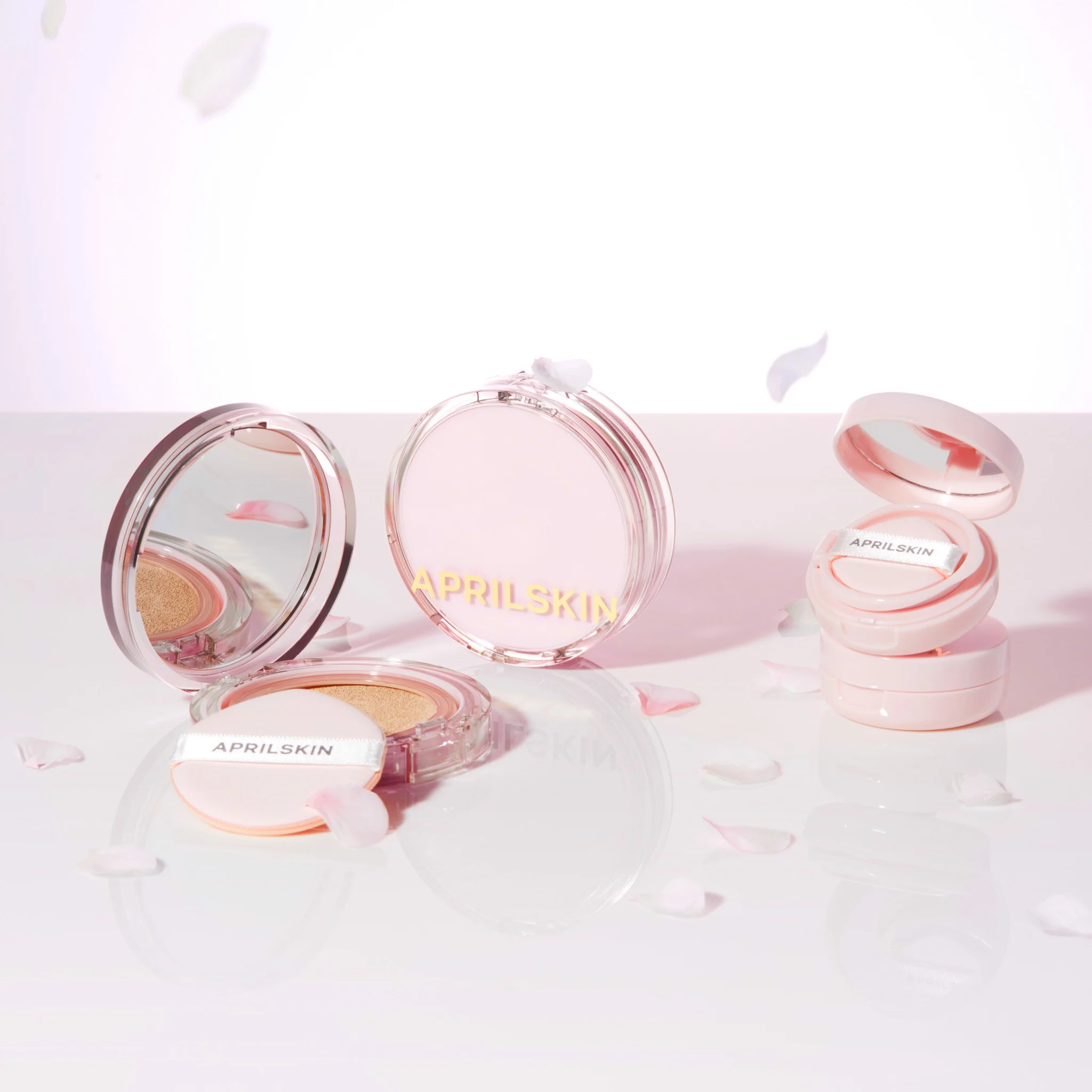 Set Phấn Nước April Skin Hero Cushion Mini Set (Blossom Edition)