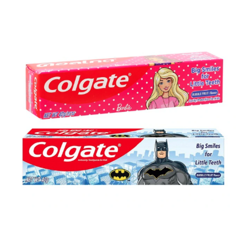 Kem Đánh Răng Trẻ Em Colgate Big Smiles for Little Teeth 40g (Barbie Batman)