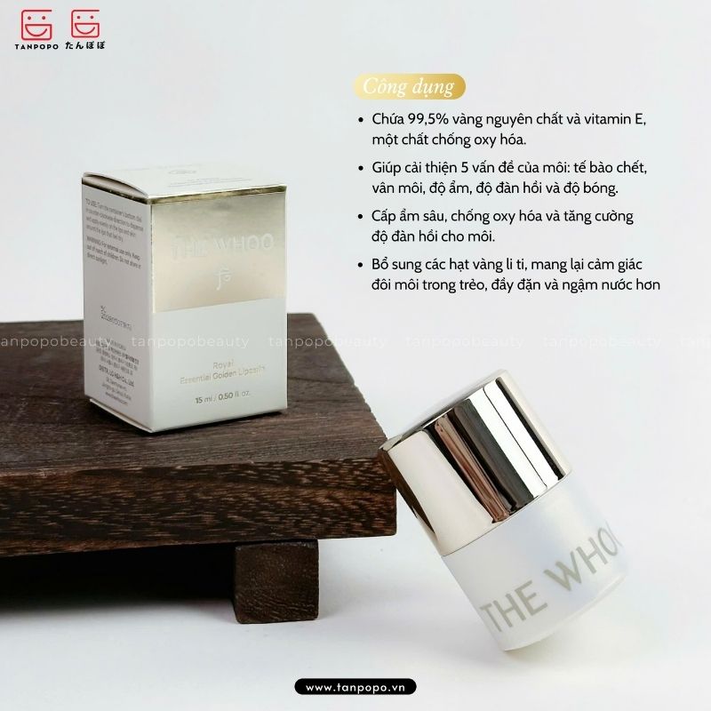 Son Dưỡng Môi The Whoo Royal Essential Golden Lipcerin 15ml