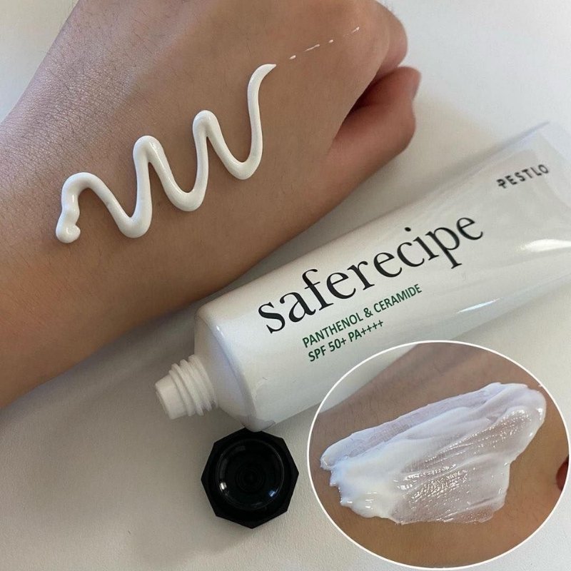 Kem Chống Nắng Pestlo Saferecipe Panthenol & Ceramide SPF 50+ 50ml
