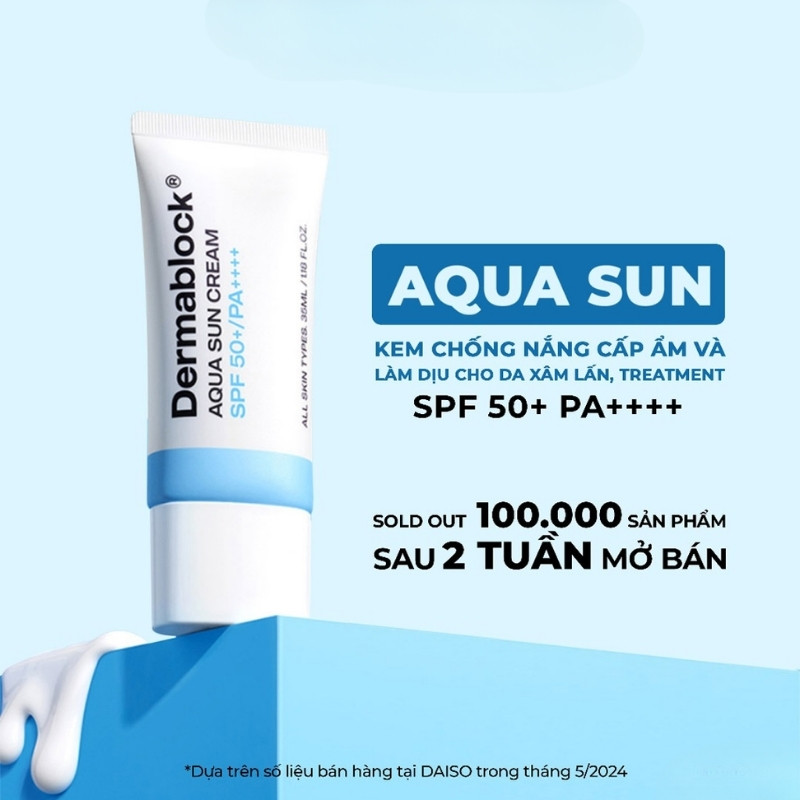 Kem Chống Nắng Dermablock Aqua Airy Finisher Sun Cream SPF50+ 35ml
