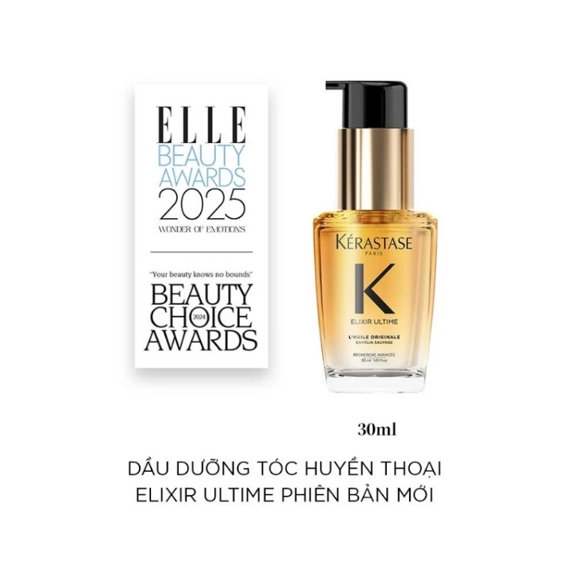 Tinh Dầu Dưỡng Tóc Kerastase Elixir Ultime L'Huile Originale Camelia Sauvage 30ml