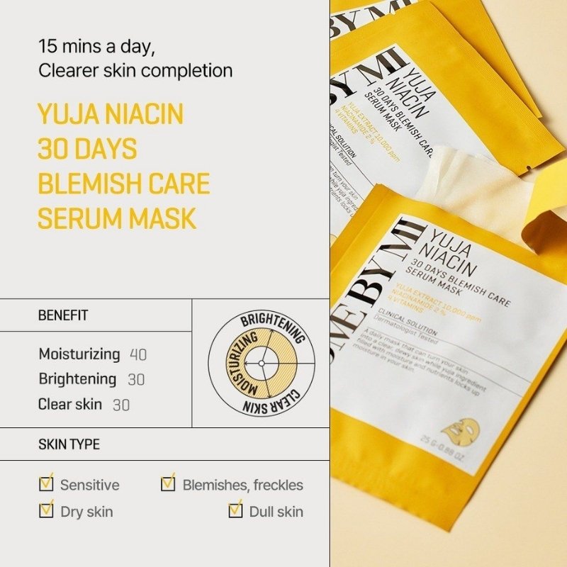 Mặt Nạ Dưỡng Sáng Da Some By Mi Yuja Niacin Serum Mask 25g