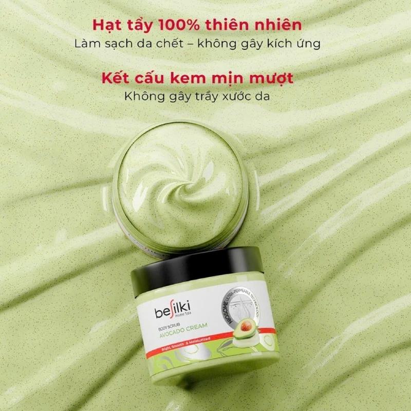 Tẩy Da Chết Toàn Thân Besilki Quả Bơ Body Scrub 170ml