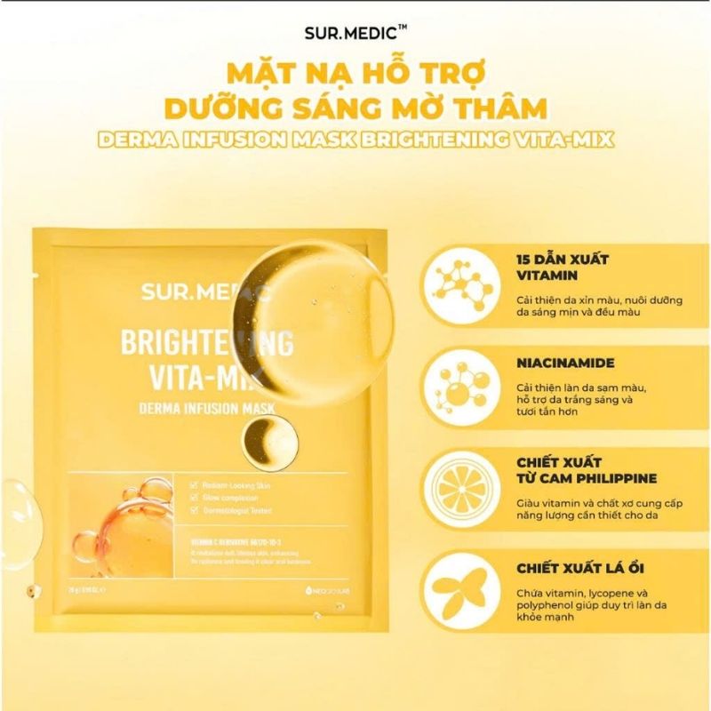 Mặt Nạ Giấy Sur.Medic+ Derma Infusion Mask 28g