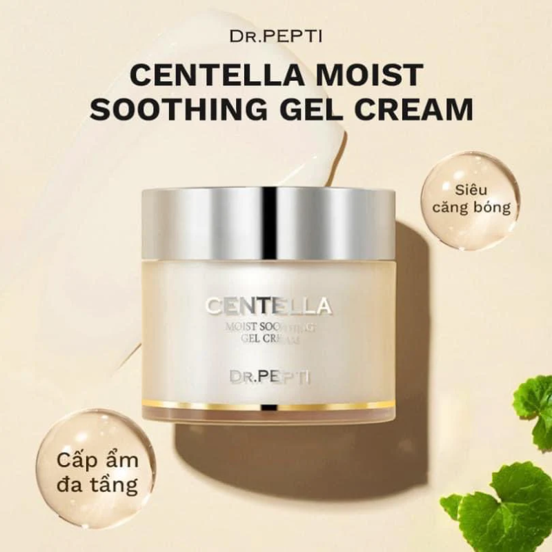 Kem Dưỡng  Ẩm Phục Hồi Da Dr.Pepti Centella Moist Soothing Gel Cream
