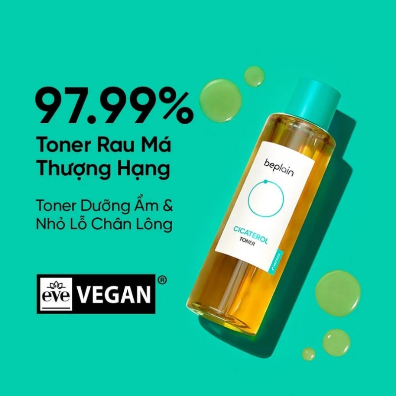 Nước Hoa Hồng Dưỡng Ẩm Phục Hồi Da Beplain Cicaterol Toner 200ml