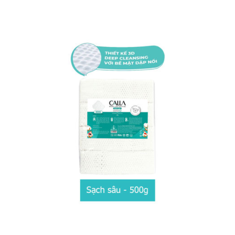 Bông Tẩy Trang Sạch Sâu Calla Deep Clean (Xanh)