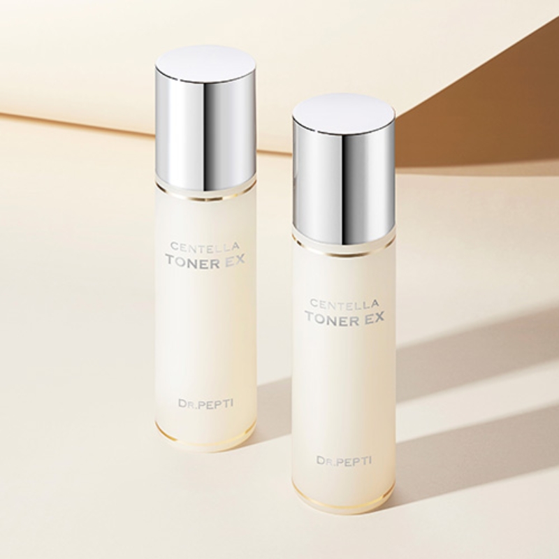 Nước Hoa Hồng Dr.Pepti Dưỡng Da Căng Bóng Centella Toner EX 180ml (Mẫu Mới)