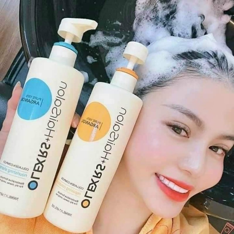 Bộ Dầu Gội Xả Olexrs Argan Oil Collagen Complex