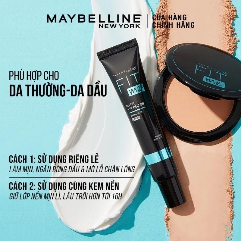 Kem Lót Trang Điểm Kiềm Dầu Maybelline Fit Me Matte + Poreless Primer Normal To Oily SPF20 30ml