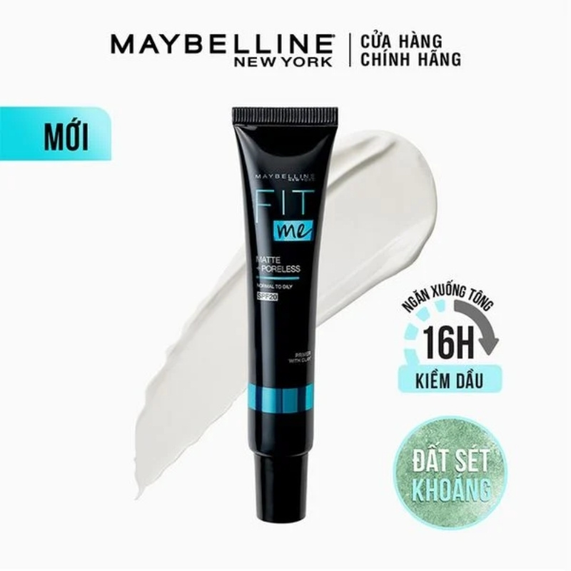 Kem Lót Trang Điểm Kiềm Dầu Maybelline Fit Me Matte + Poreless Primer Normal To Oily SPF20 30ml