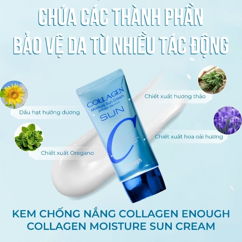 Kem Chống Nắng Enough Collagen Moisture Sun Cream SPF50+ 50g
