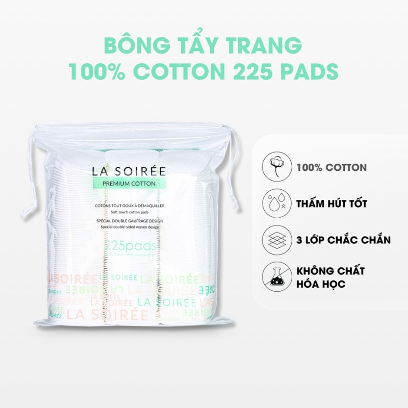 Bông Tẩy Trang La Soirée Premium Cotton