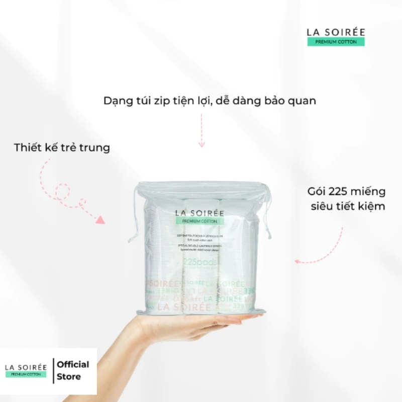 Bông Tẩy Trang La Soirée Premium Cotton