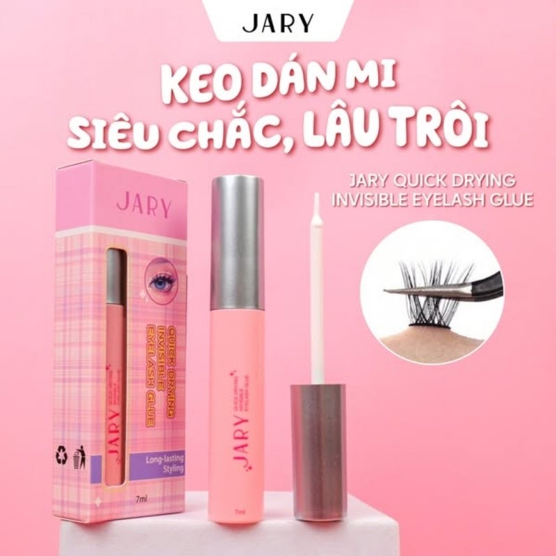 Keo Dán Mi Siêu Chắc, Lâu Trôi Jary Quick Drying Invisible Eyelash Glue 7ml