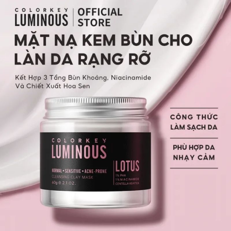 Mặt Nạ Bùn Khoáng Colorkey Luminous (Lotus)