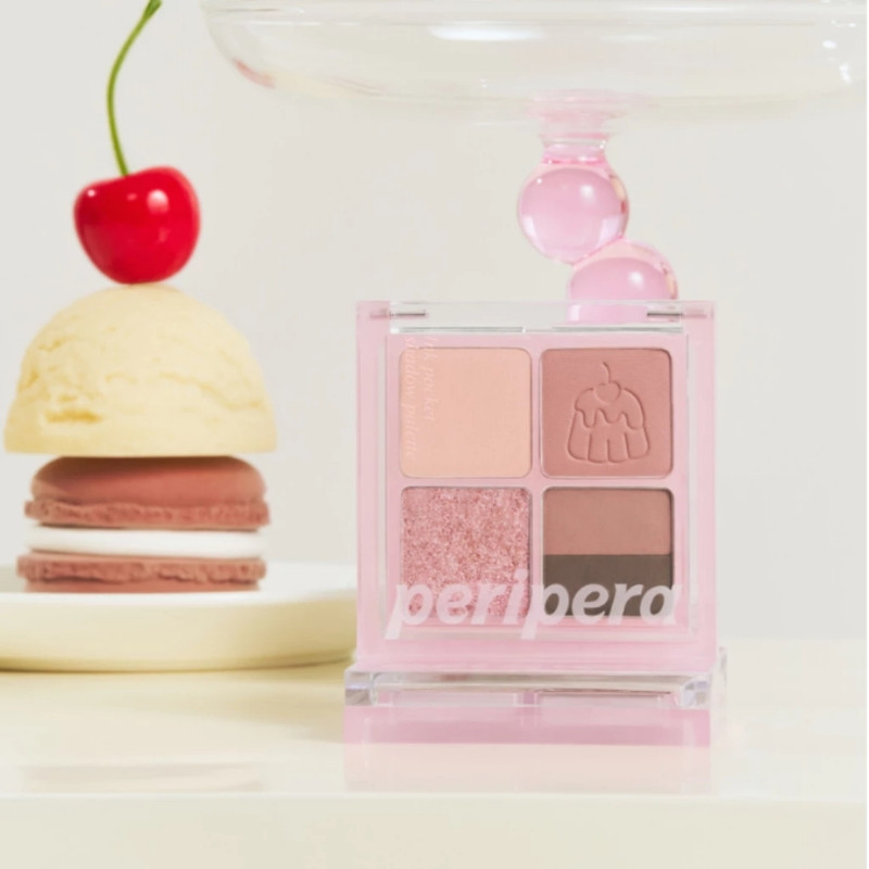 Bảng Phấn Mắt 4 Ô Peripera Ink Pocket Shadow Palette (Soda Cafe Version) - 96 Signature Is Mute