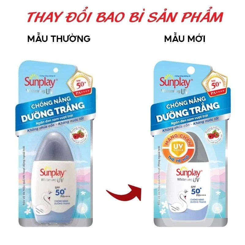 Sữa chống nắng dưỡng trắng da Sunplay Whitening UV SPF50 30g