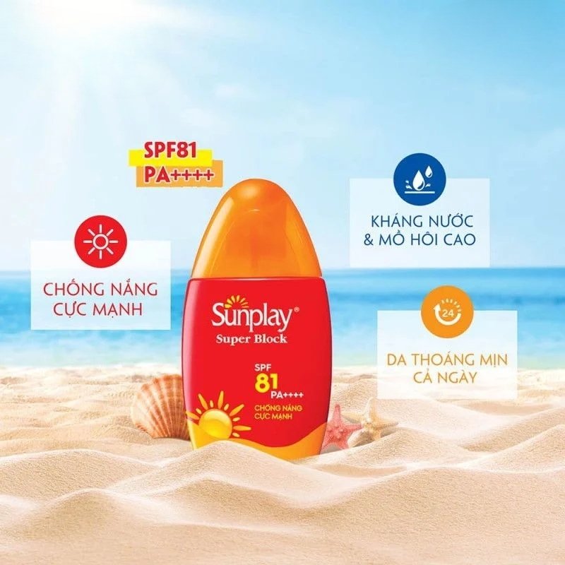 Sữa Chống Nắng Sunplay Bảo Vệ Vượt Trội Super Block SPF81