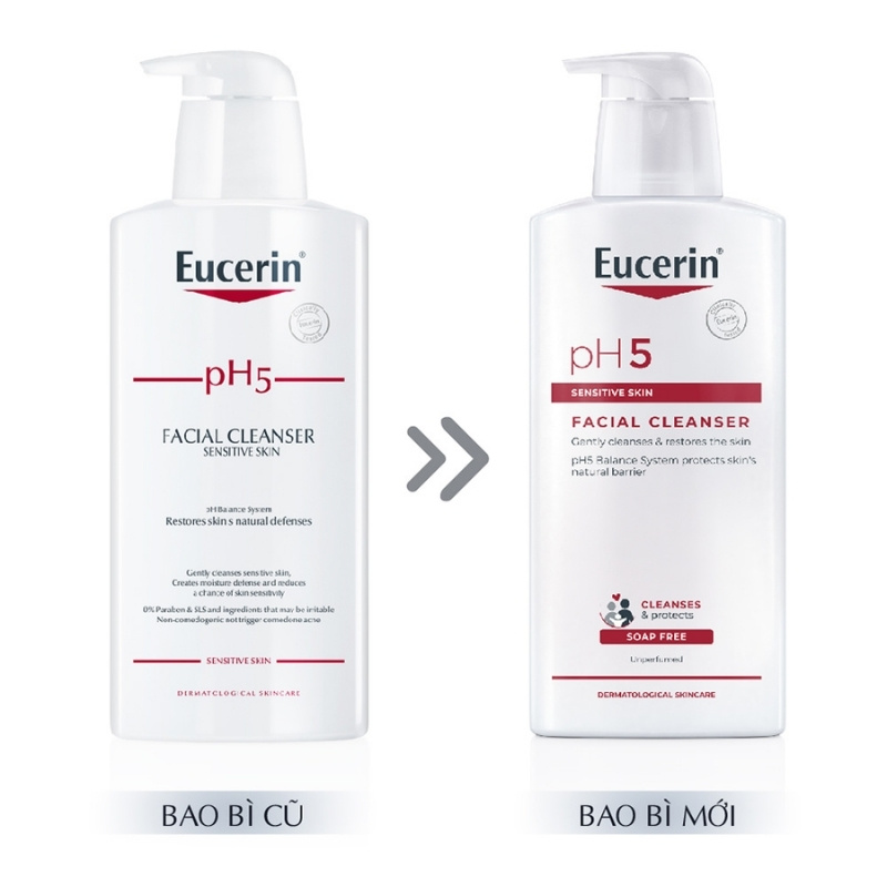 Sữa Rửa Mặt Dịu Nhẹ Cho Da Nhạy Cảm Eucerin PH5 Sensitive Skin Facial Cleanser