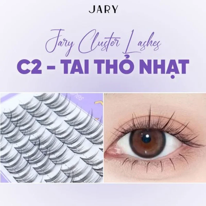 Mi Giả Cụm Tự Nhiên Jary Cluster Lashes (5 Hàng) (Không Có Keo) - hình 2