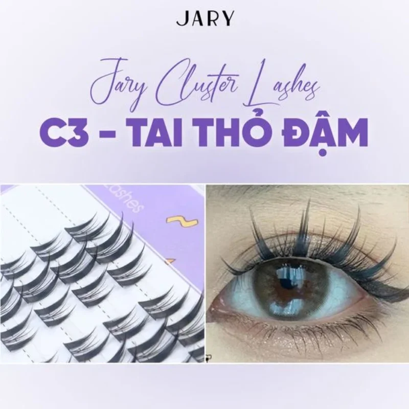 Mi Giả Cụm Tự Nhiên Jary Cluster Lashes (5 Hàng) (Không Có Keo) - hình 3