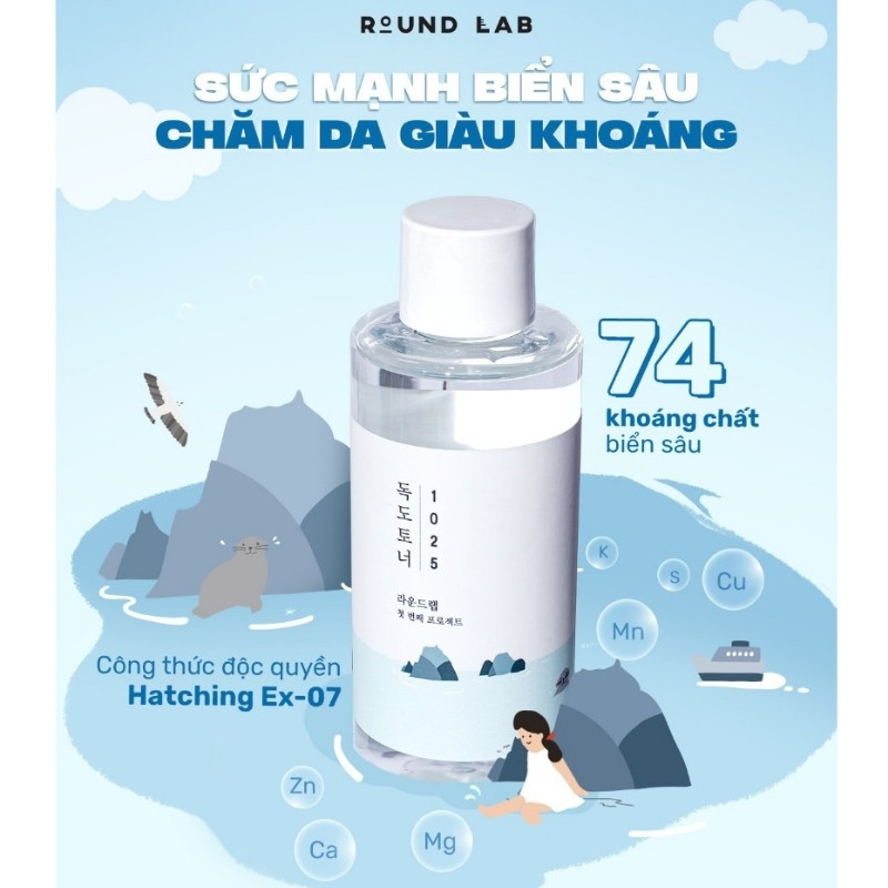 Nước Hoa Hồng Round Lab 1025 Dokdo Toner