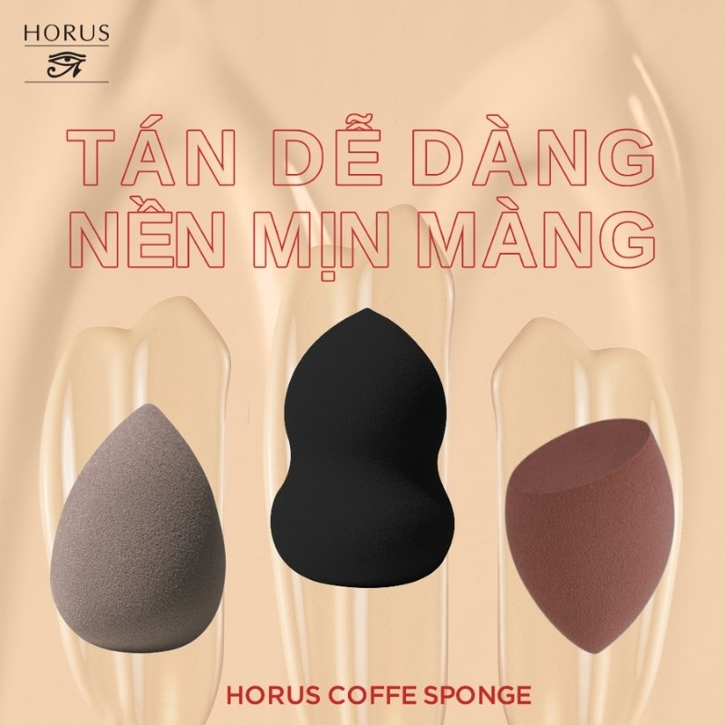 Mút Trang Điểm Horus Coffee Makeup Sponge