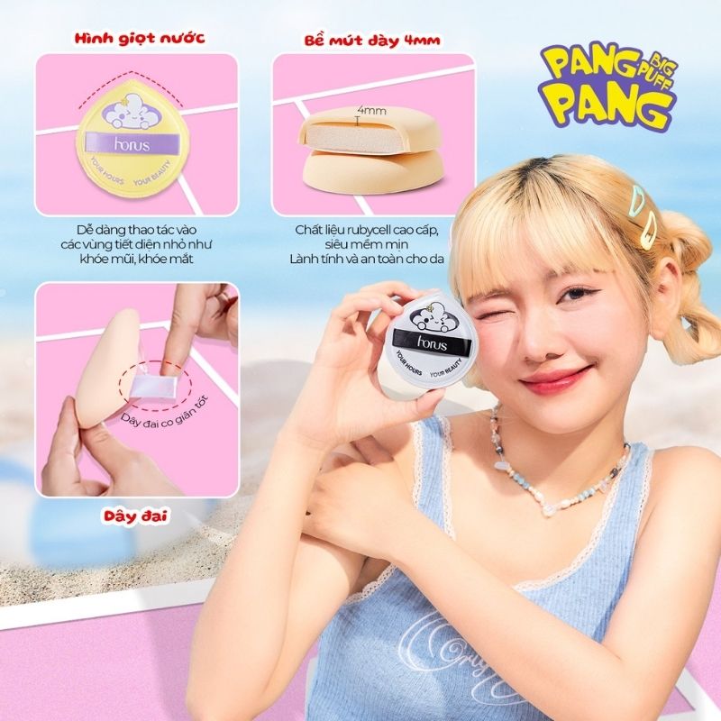 Mút Trang Điểm Horus Pang Pang Big Puff