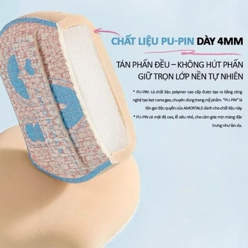 Bộ Cọ Kèm Mút Đánh Nền Nàng Tiên Cá Amortals Partner Series Base Makeup Cp Tool Box