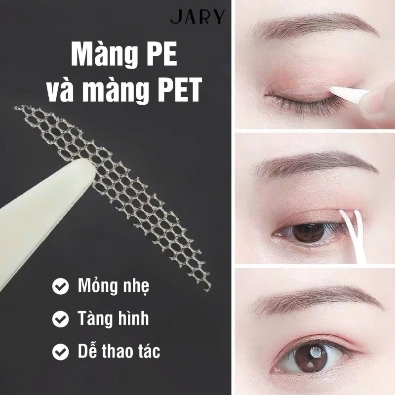 Miếng Dán Kích Mí Sẵn Keo Dạng Xịt Nước Jary Water Spray Eyelid Tape 120 Miếng