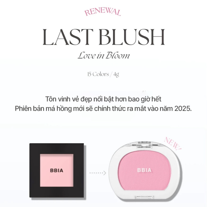 Phấn Má Hồng BBia Last Blush 4g