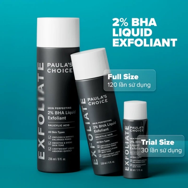Tẩy Tế Bào Chết Mặt Paula's Choice Skin Perfecting 2% BHA Liquid Exfoliant