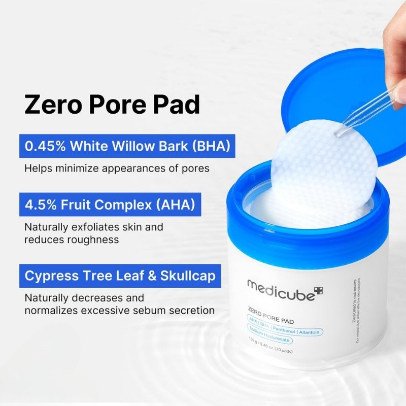 Toner Pad Thu Nhỏ Lỗ Chân Lông Medicube Zero Pore Pad (70 Miếng) (Mẫu Mới)