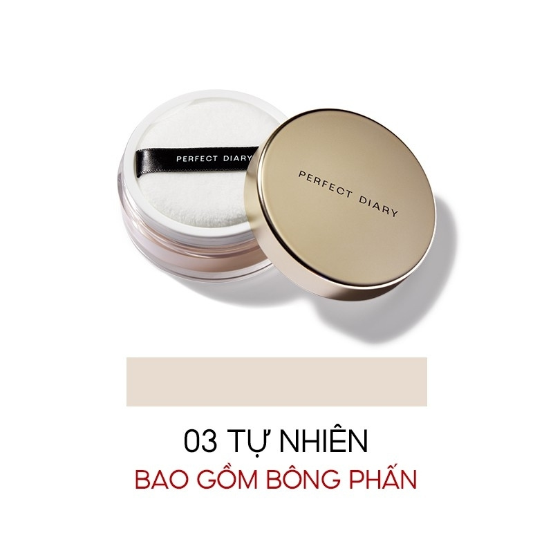Phấn Phủ Dạng Bột Kiềm Dầu Perfect Diary Weightless Soft-Velvet Blurring Loose Powder 7g