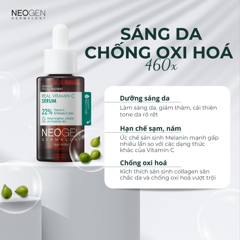 Serum Dưỡng Sáng Mờ Thâm Neogen Real Vitamin C Kakadu 22% 32g